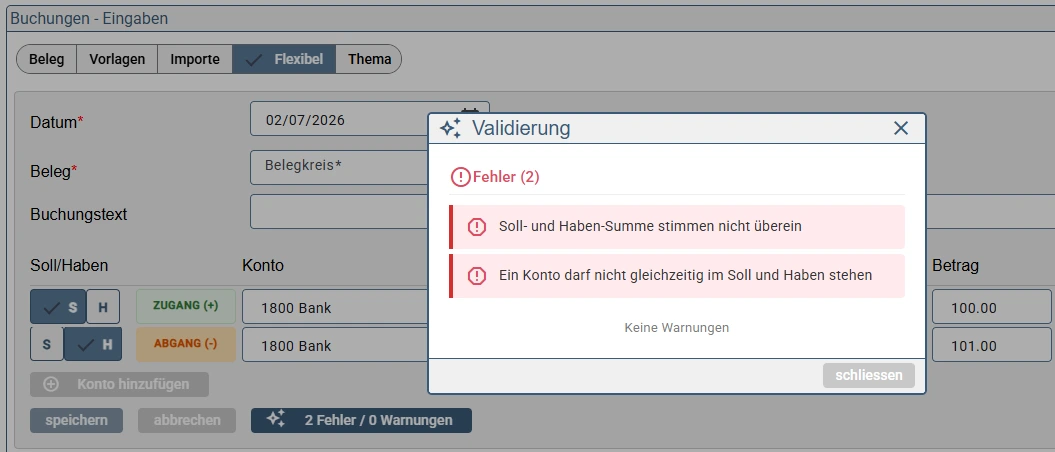 Automatische Validierung
